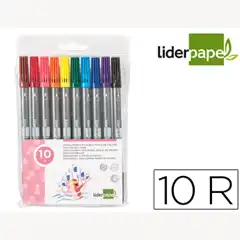 ROTULADOR LPP DUO BOLSA 10 COLORES 59489