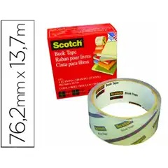 CINTA ADHESIVA SCOTCH 845 BOOK TAPE 76,2MM X 13,7 MT 59544
