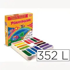Material PLASTIDECOR CAJA DE 352 COLORES 59548 841719 F256606 59548
