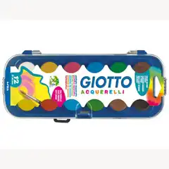 ACUARELA GIOTTO 12 COLORES ESTUCHE DE PLASTICO 59892
