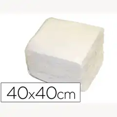SERVILLETA DE PAPEL 40X40CM BLANCA DOS CAPAS PAQ. DE 50 59949