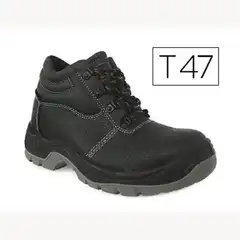 Material BOTA FARU DE SEGURIDAD CON PUNTERA DE ACERO CUERO NEGRO TALLA 47 62732