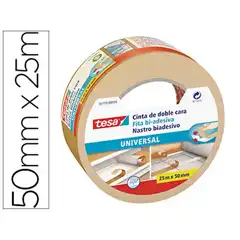 CINTA ADHESIVA TESA DOBLE CARA UNIVERSAL 25 M X 50 MM 62917