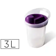 CONTENEDOR CEP RECOGIDA PILAS USADAS 2 APERTURAS CON ASA Y TAPON SEGURIDAD CAPACIDAD 3L 192X202X275 MM 63208
