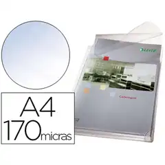 Material FUNDA MULTITALADRO ESSELTE A4 PVC 170 MC CON FUELLE Y SOLAPA SUPERIOR CAPACIDAD 200 HJ PACK DE 5 63967