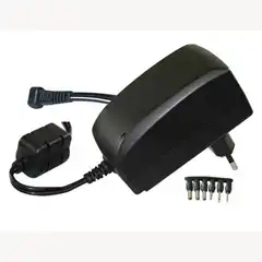 Material ADAPTADOR DE CORRIENTE DE 3V A 12V HASTA 2,25 AMP INCLUYE 6 CONECTORES + 3 USB 64004