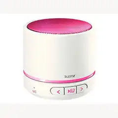 Material ALTAVOZ LEITZ MINI BLUETOOH WOW DUAL POTENCIA SALIDA 3W FUCSIA METALIZADO 64111