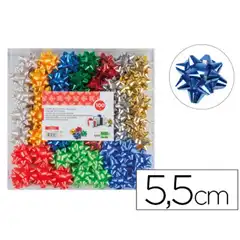 LAZOS LIDERPAPEL FANTASIA MEDIANOS COLORES METALIZADOS SURTIDOS 70008