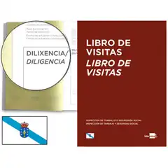 LIBRO LIDERPAPEL A4 100 H REGISTRO DE VISITAS DE LA INSPECCION DE TRABAJO GALLEGO 71961
