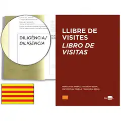 LIBRO LIDERPAPEL A4 100 H REGISTRO DE VISITAS DE LA INSPECCION DE TRABAJO CATALAN 71962