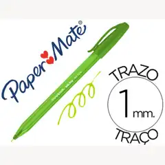 Material BOLIGRAFO PAPER MATE INKJOY 100 PUNTA MEDIA TRAZO 1 MM VERDE LIMA 72041