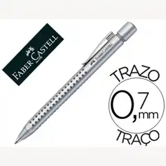BOLIGRAFO FABER CASTELL CASTELLGRIP AZUL RETRACTIL SUJECION ERGONOMICA TINTA INDELEBLE TRAZO MEDIO COLOR 72079