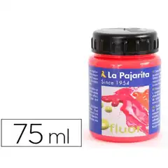 Material PINTURA ACRILICA LA PAJARITA F-03 ROJO AMAPOLA FLUORESCENTE 75ML CAJA DE 6 UDS 72377