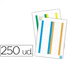 TIRA DE PAPEL P/ VISORES PACK DE 250 ETIQUETAS 72520