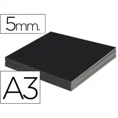 CARTON PLUMA LPP NEGRO DOBLE CARA DIN A3 ESPESOR 5 MM 72523