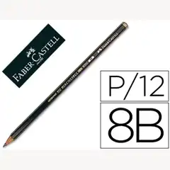 LAPICES DE GRAFITO FABER CASTELL 9000 8B UNIDAD 73066