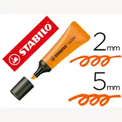 ROTULADOR STABILO FLUORESCENTE 72 NARANJA NEON 73501