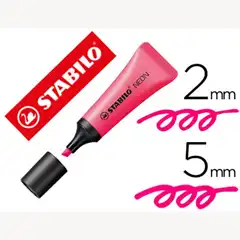 ROTULADOR STABILO FLUORESCENTE 72 ROSA NEON 73502