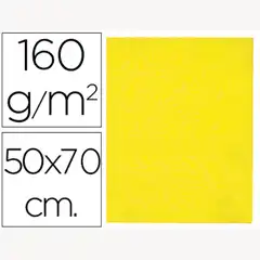 Material FIELTRO LPP 50X70 CM AMARILLO 160 G/M2 PAQ. 10 UDS 73786