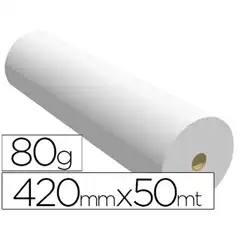 Material PAPEL REPROGRAFIA P/ PLOTTER 420MMX50MT 80GR IMPRESION INK-JET 73959