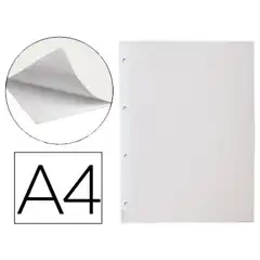HOJA ALBUM LIDERPAPEL AUTOADHESIVA BLANCA 74259