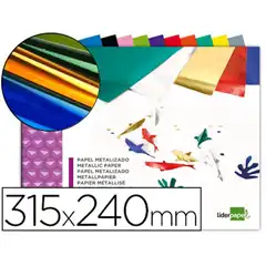 BLOC TRABAJOS MANUALES LPP PAPEL METALIZADO 240X315 MM 10 HJ COLORES SURTIDOS 75127