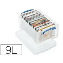 ORGANIZADOR ARCHIVO 2000 PLASTICO TRANSPARENTE CON TAPA9 LITROS 155X255X395 MM 75154