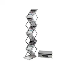 EXPOSITOR ARCHIVO 2000 DE SUELO PLEGABLE CON 6 ESTANTES TAMAÑO A4 INCLUYE BOLSA DE TRANSPORTE 180X26 75222