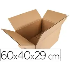 CAJA P/ EMBALAR Q-CONNECT AMERICANA MEDIDAS 600X400X290 MM ESPESOR CARTON 5 MM 75236
