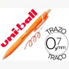 BOLIGRAFO UNI-BALL ROLLER JETSTREAM SXN157C RETRACTIL 0,7 MM COLOR NARANJA 75335