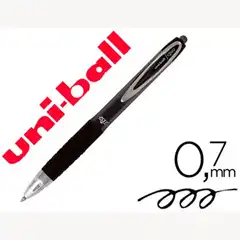BOLIGRAFO UNI-BALL ROLLER UMN-207 RETRACTIL 0,7 MM COLOR NEGRO 75337