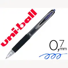 BOLIGRAFO UNI-BALL ROLLER UMN-207 RETRACTIL 0,7 MM COLOR AZUL 75338