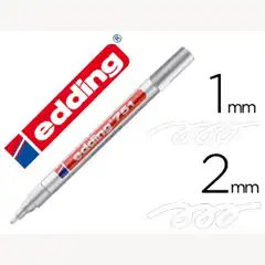 ROTULADOR EDDING 751 P. FIBRA BLANCO PUNTA REDONDA 1-2 MM 75356