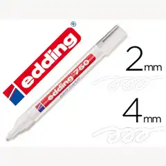ROTULADOR EDDING 750 P. FIBRA BLANCO PUNTA REDONDA 2-4 MM 750-49 75357