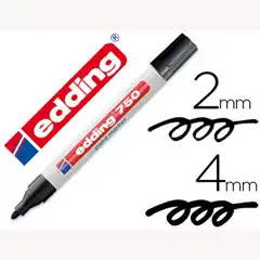 ROTULADOR EDDING 750 P. FIBRA NEGRO PUNTA REDONDA 2-4 MM 750-1 75360