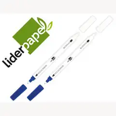 Material BORRATINTA LIDERPAPEL P/ TINTA AZUL REAL BLISTER DE 2+1 UNIDADES 75486