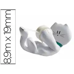 PORTARROLLO SOBREMESA SCOTCH GATO C39 DE 19 MM X 8,9 MT INCLUYE ROLLO DE CINTA MAGIC 75605