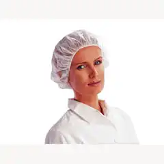 Material GORRO DELTAPLUS REDONDO PP COLOR BLANCO TALLA UNICA CAJA DE 100 UNIDADES 75824
