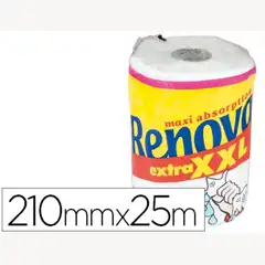 PAPEL DE COCINA RENOVA JUMBO ULTRA ABSORBENTE 42G/M2 ANCHO 210MM LARGO 25M 76225