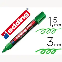 ROTULADOR EDDING MARCADOR PERMANENTE 300 VERDE PUNTA REDONDA 1,5-3 MM 76499