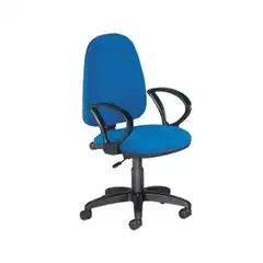Material SILLA ROCADA CON BRAZOS COLOR AZUL DIAMETRO BASE 610 MM RESPALDO DE 490 MM X 420 MM 77126