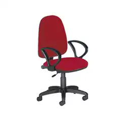 Material SILLA ROCADA CON BRAZOS COLOR BURDEOS DIAMETRO BASE 610 MM RESPALDO DE 490 MM X 420 MM 77127