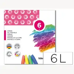 Material LAPICES CERA BLANDA LPP CAJA DE 6 COLORES 77472
