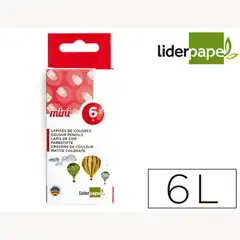 LAPICES DE COLORES LPP CORTOS CAJA DE 6 COLORES 77474