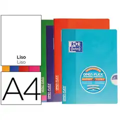 LIBRETA ESCOLAR OXFORD TAPA FLEXIBLE OPTIK PAPER OPENFLEX 48 HJ 90GR A4 LISO 400061067 77763