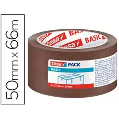 PRECINTO TESA MARRON BASIC 66 MT X 50 MM P/ EMBALAJE 78075