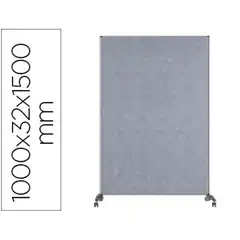 Material MAMP/ SEP/TORIA BI-OFFICE EVOLUTION SOUND PROOF DOBLE CARA CON RUEDAS MARCO DE ALUMINIO TAPIZADO GRI 78138