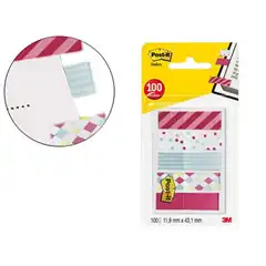 BANDERITAS SEPARADORAS POST-IT 684-CAN5-EU DECORADAS PEQUEÑAS 11,9 X 43,20 MM BLISTER DE 100 UNIDADES 78148
