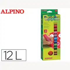 TEMPERA EN BARRA ALPINO PINTACOLOR CAJA DE 12 COLORES SURTIDOS 78308
