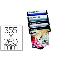 Material EXPOSITOR SOBREMESA FAST-PAPERFLOW 4 COMPARTIMENTOS TAMAÑO A4+ COLOR NEGRO 355X260X350 MM 78516